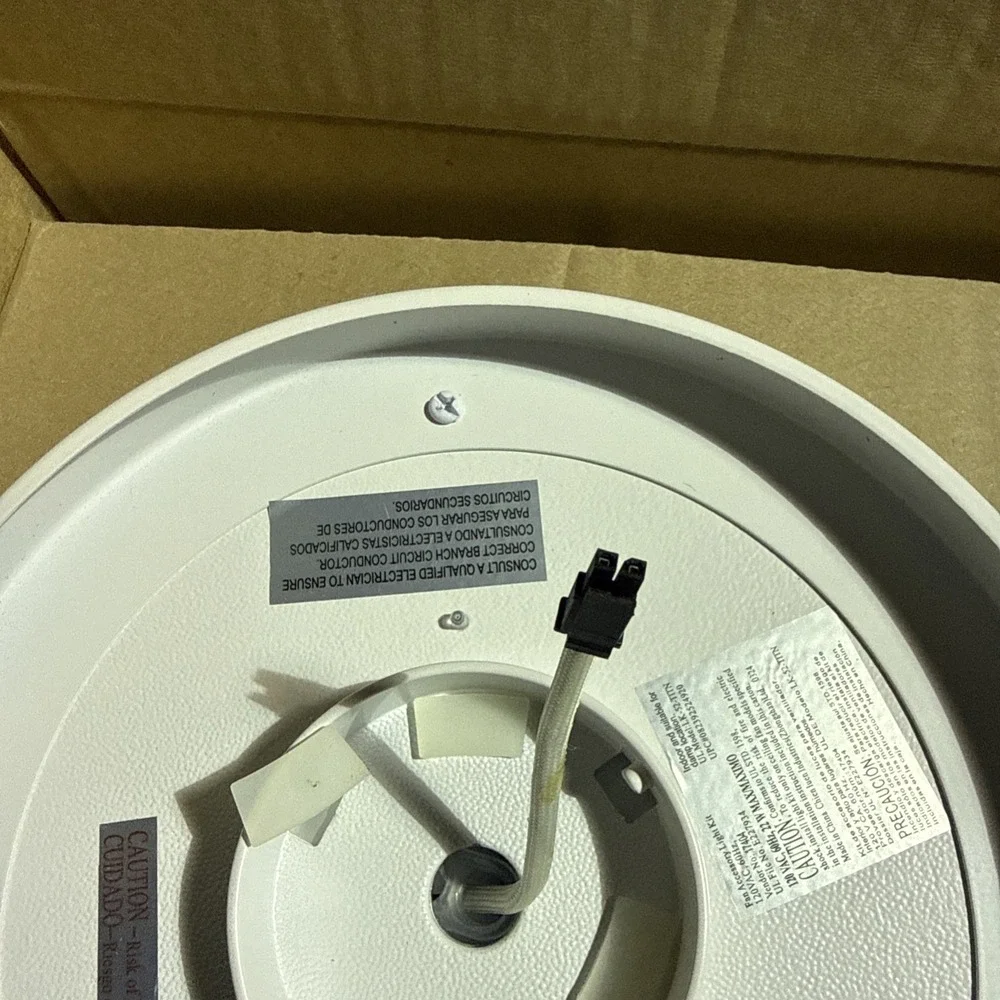 HB Titan Matte White Color Changing LED Ceiling Fan Light Kit LIGHT KIT ONLY
